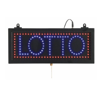 Aarco Products LOT04S High Visibility LED LOTTO Sign , 6 3/4"H x 16 1/8"W