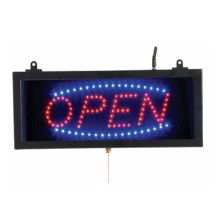 Aarco Products OPE02S High Visibility LED OPEN Sign, 6 3/4&quot;H x 16 1/8&quot;W