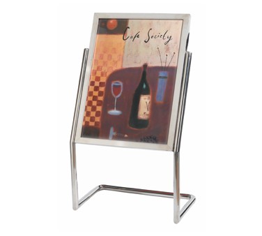 Aarco Products P-15C Menu and Poster Holder - Chrome