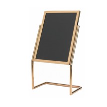 Aarco Products P-17B Dual Capability Neon Marker Board and Poster Holder - Brass