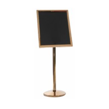 Aarco Products P-5B Single Pedestal Broadcaster Stand - Brass