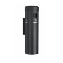 Aarco Products SB15W Wall Mounted Cigarette Receptacle - Black Finish