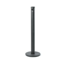 Aarco Products SB40F Floor Standing Cigarette Receptacle - Black Finish