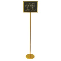 Aarco Products TI-1B Changeable Hostess / Teller Sign, Gold 59" H