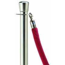 Aarco Products TR-45 5 Ft. Form-A-Line Red Rope with Chrome Satin Hardware