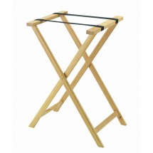 Aarco Products TS-1 Folding Wood Tray Stand - Light Stain