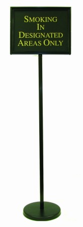 Aarco Products TY-2BK Director Sign Stand Black, 54" 
