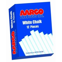 Aarco Products WCS-144 White Chalk - 144 Boxes of 12 Pieces