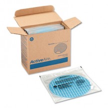 ActiveAire Deodorizer Urinal Screen, Coastal Breeze, Blue, 12/Carton