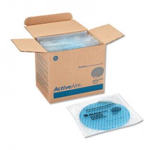 ActiveAire Deodorizer Urinal Screen, Coastal Breeze, with Side Tab, Blue, 12/Carton