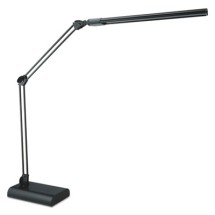 Adjustable LED Desk Lamp, 3.25"w x 6"d x 21.5"h, Black