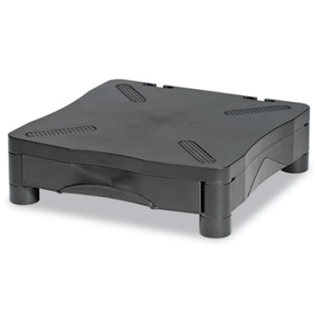 Adjustable Monitor Stand with Double Storage Drawer, 13 x 13-1/2 x 4-3/4 to 5-3/4