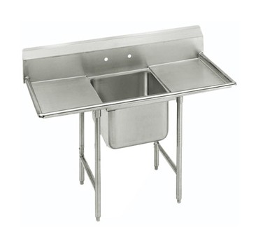 Advance Tabco 9-61-18-36RL One Compartment Sink with Two Drainboards, 92"