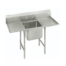 Advance Tabco 93-1-24-18RL One Compartment Sink with Two Drainboards, 54&quot;
