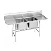 Advance Tabco 94-22-40-36RL Two Compartment Sink with Two Drainboards, 117&quot;