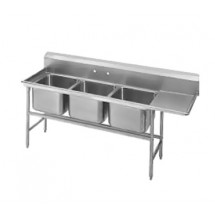 Advance Tabco 94-23-60-18R Three Compartment Sink with Right Drainboard, 89&quot; 