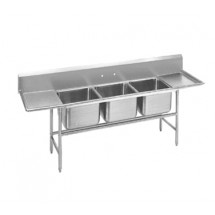 Advance Tabco 94-23-60-18RL Three Compartment Sink with Two Drainboards, 103&quot;