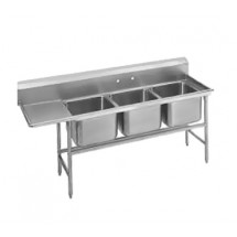 Advance Tabco 94-23-60-24L Three Compartment Sink with Left Drainboard, 95&quot;