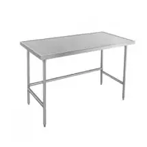 Advance Tabco TVLG-304 Stainless Steel Work Table with Open Base 30&quot; x 48&quot;