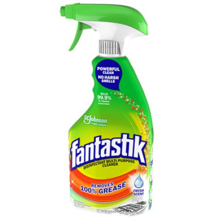 Fantastik All Purpose Cleaner, Fresh Scent, 32 oz Spray Bottle, 8/Carton