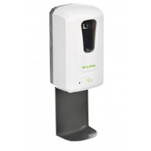 Alpine 430-S-T Automatic Hands-Free Liquid Hand Sanitizer Spray Dispenser with Drip Tray, White, 1200 ml