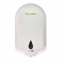Alpine 431-L Automatic Hands-Free Gel Hand Sanitizer/Soap Dispenser, White, 1100 ml