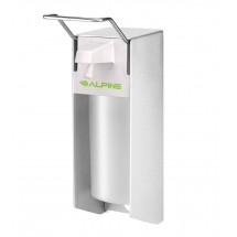 Alpine 4322 Wall-Mounted Elbow Press Liquid/Gel Hand Sanitizer/Soap Dispenser, 800 ml, 2/Pack