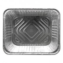 Durable Packaging Aluminum Steam Table Pans, Half Size, Deep, 100/Carton