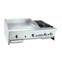 American Range AR48-36G2OB 48&quot; Countertop Gas Griddle with (2) Open Burners