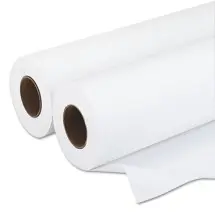 Amerigo Wide-Format Paper, 3" Core, 20 lb, 30" x 500 ft, Smooth White, 2/Pack