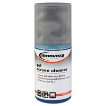 Anti-Static Gel Screen Cleaner, with Gray Microfiber Cloth, 4oz Spray Bottle