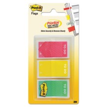 Arrow Message 1" Page Flags, "Sign Here", Yellow, 2 50-Flag Dispensers/Pack