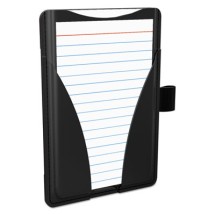 At Hand Note Card Case, 25 Capacity, 3 3/4d x 5 1/2w, Black