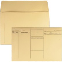 Attorney's Envelope/Transport Case File, Cheese Blade Flap, Fold Flap Closure, 10 x 14.75, Cameo Buff, 100/Box