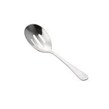 CAC China 8015-22 Auspicious Slotted Spoon, 18/8 Extra Heavy Weight, 9&quot; - 1 doz