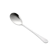 CAC China 8015-19 Auspicious Solid Spoon, 18/8 Extra Heavy Weight, 11-1/2&quot; - 1 doz