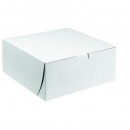 Tuck-Top Bakery Boxes, 10&quot;W x 10&quot;D x 2 1/2&quot;H, White, 250/Carton