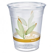 Dart Bare Eco-Forward RPET Clear Cold Cups, 12-14 oz.  - 50/Pack
