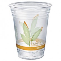 Dart Bare Eco-Forward RPET  Clear Cold Cups, 16-18 oz. - 50/Pack