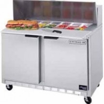 Beverage Air SPE48-08C 48" Sandwich / Salad Prep Table with 17" Cutting Board