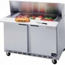 Beverage Air SPE48-12 48" Sandwich / Salad Prep Table with 10&quot; Cutting Board