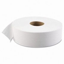 Boardwalk Jumbo 1-Ply Toilet Paper Rolls 12&quot;, 6 Rolls/Carton