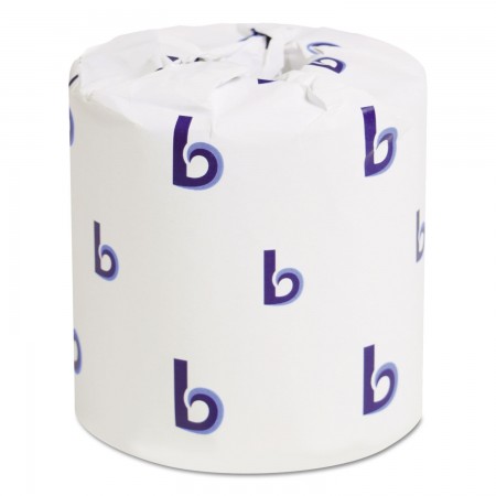Boardwalk Standard 2-Ply Toilet Paper, 4-1/2" x 3-3/4", 96 Rolls/Carton