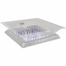 Buffet Enhancements 010LCS22LED-WT Small LED Lighted Ice Display with White Base 24&quot;