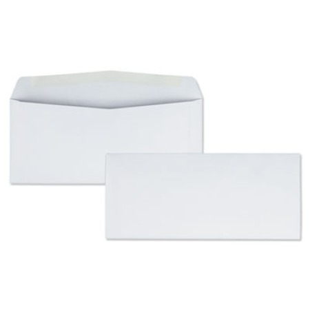 Business Envelope, #10, Commercial Flap, Gummed Closure, 4.13 x 9.5, White, 1,000/Box