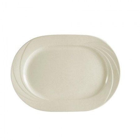 CAC China GAD-93 Garden State Porcelain Embossed  Rectangular Platter 11-3/4" x 8-1/2" - 1 doz