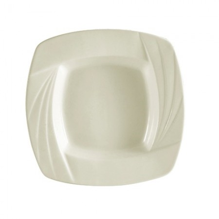 CAC China GAD-SQ110  Garden State Porcelain Embossed  Square Pasta Bowl 24 oz. - 1 doz