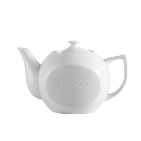 CAC China RSV-TP Roosevelt Porcelain Tea Pot 15 oz. - 3 doz