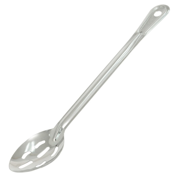CAC China SBHL-13 Slotted Basting Spoon 1.2mm 13"