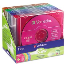 CD-RW Discs, 700MB/80min, 4X/12X, Spindle, 25/Pack
